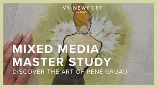 René Gruau - Mixed Media Master Study