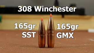 308 Win - 165gr Hornady GMX and SST with AR-Comp