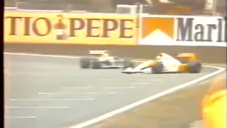 Ayrton Senna's brilliant car control - F1 1991 Barcelona (Spanish Grand Prix)