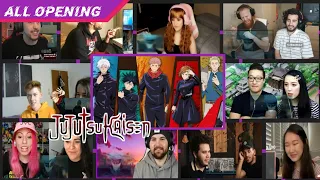 Jujutsu Kaisen  OPENING 1-2 || REACTION MASHUP