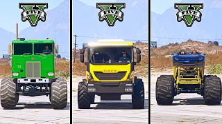 GTA 5 MONSTER TRUCK VS GTA 5 MONSTER BUS VS GTA 5 MONSTER CAR- WHICH IS BEST?