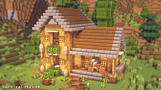 Minecraft | How to Build a Cozy Survival House | Tutorial