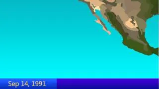 1991 East Pacific Hurricane Season Animation