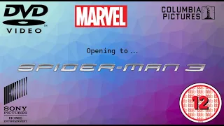 Opening to Spider-Man 3 2007 UK DVD