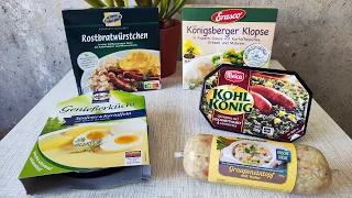 Trying 5 Traditional German Microwave Meals