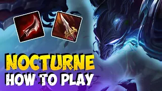 How to Play NOCTURNE JUNGLE for Beginners | NOCTURNE Guide Season 10 | League of Legends