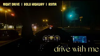 night drive (ASMR) | golf 8 | lightless roads | bolu highway