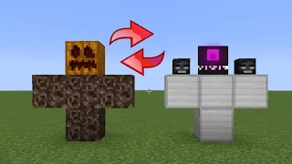 what if you swap a WITHER STORM and GOLEM in MINECRAFT