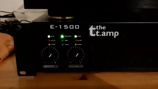 The T.amp e-1500 + denon poa 2400 sound check