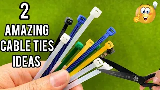 DIY! 2 Super Wonderful idea for recycling a cable ties!Recycling ideas