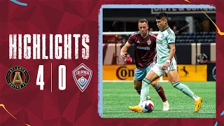 HIGHLIGHTS: Rapids unbeaten streak on the road comes to an end with 4-0 loss in Atlanta