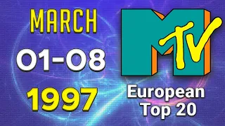 MTV's European Top 20📀 01 MARCH 1997