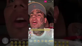 6ix9ine drunk causing trouble again on IG Live 😂 talks Bhad Bhabie, Trippie Redd, Lil Tay and more