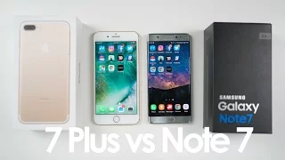 iPhone 7 Plus vs Samsung Galaxy Note 7 SPEED TEST and Comparison