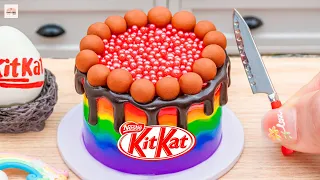 Amazing KitKat Cake Dessert | Delicious Miniature Rainbow KITKAT Cake