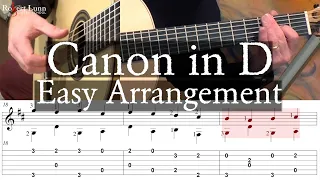 CANON IN D (Pachelbel's Canon) - Updated Video - Full Tutorial with TAB - Fingerstyle Guitar