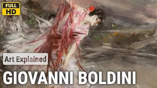 Giovanni Boldini: A collection of 10 oil and water color paintings with title and year, 1895-1903 [