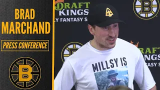 Brad Marchand REACTS to Bounce Back Win vs Devils | Bruins Postgame