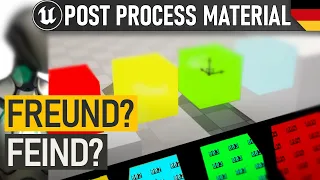 Custom Depth Stencil Buffer Post Process Material & TAA Jitter Fix | Unreal Engine Tutorial Deutsch