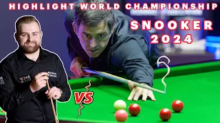 SNOOKER HIGHLIGHT RONNIE O'SULLIVAN VS JACKSON PAGE WORLD CHAMPIONSHIP SNOOKER 2024 SESSION 1