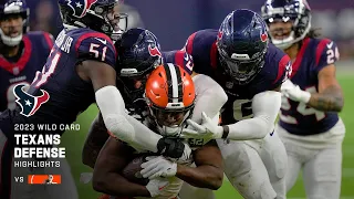 Back to back pick sixes by Texans vs. Browns | Super Wild Card Weekend