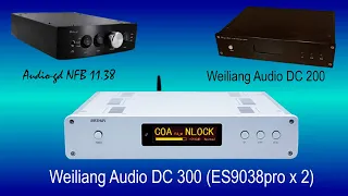 ЦАП Weiliang Audio DC300 (ES9038pro x2) VS Weiliang Audio DC200 VS Audio-gd NFB-11.38 Perfomance
