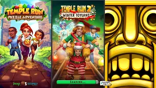 Temple Run: Puzzle Adventure 🏛 Vs Temple Run 2 🎅 Winter Toyland! Vs Temple Run: Classic 🏃‍♀️