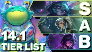 My Tierlist For Climbing Patch 14.1 | TFT Guide Teamfight Tactics