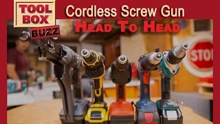 Cordless Screw Guns - Head to Head Comparison