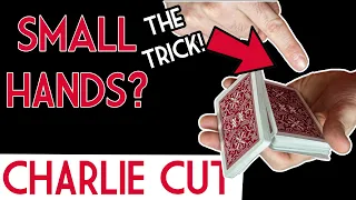 Charlie Cut For SMALL HANDS + Bonus Double Cut | Cardistry Tutorial