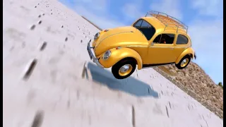 Sideway Cars vs Steepest Stair #11 (BeamNG Drive)