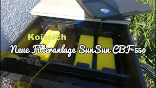 Günstige 2. Filterbox SunSun CBF 550 macht sehr klares Wasser Der 2. Filter hat sich gelohnt.