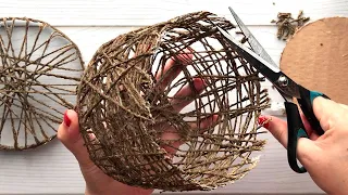 DIY Idea of Jute Wicker Basket | Jute idea