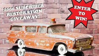 Dinky Toys #257 Rambler Canadian Fire Chief Car - 2000 Subscriber Giveaway