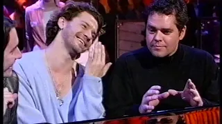 Michael Hutchence and Andrew Farriss of INXS interviewed by Jools Holland