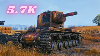 KV-2  5.7K Damage 8 Kills & KV-2  5.2K World of Tanks Replays
