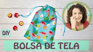 BOLSA de TELA MULTIUSOS y ECOLÓGICA. Hazla de forma fácil  (NIVEL PRINCIPIANTE)