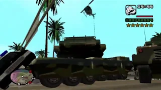 GTA San Andreas - Rhino tank ,6 star police case