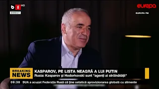 KASPAROV, PE LISTA NEAGRĂ A LUI PUTIN_Știri B1_21 mai 2022