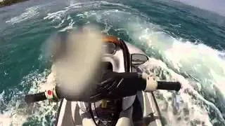 JIAKO having fun with a SEADOO RXP 255