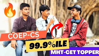 99.99%ile 🔥 MHT-CET 2022 Toppers Interview (Rank-89) | COEP Cs | MHT-CET 2023 Guidence Books Roadmap