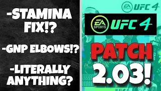 Everything Included In UFC 4 Patch 2.02 [Update Details]