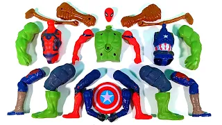 Merakit Mainan Hulk Smash, Siren Head, Captain America, Spider-Man Avengers Superhero Toys