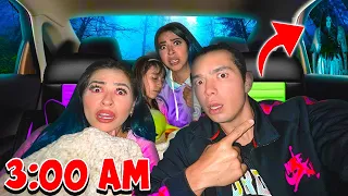 PASAMOS UNA NOCHE EN EL CEMENTERIO DENTRO DEL AUTO 😰🪦 | Karla Bustillos