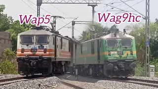 some high speed action wag9 and wap5 Ajmer udaipur section