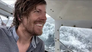 6 days crossing the treacherous bay of Biscay on a small sailboat
