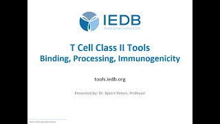 2023 User Workshop – 2.4 – T Cell Class II Tools & Section 1 Q&A