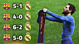 أفضل 4 مباريات عاقب فيها برشلونة 💔 ريال مدريد أشد العقاب 🔥 فيديو لن تمل منه 💛 !!