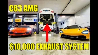 We Made My Cheap C63 AMG Sound INSANE With A $10,000 SuperCar Exhaust! Rev Battle Vs 720S & GT3 RS