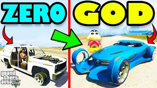 Franklin Upgrading ZERO To GOD SUPER CAR in GTA 5 | SHINCHAN and CHOP